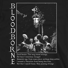 Bloodborne Vintage Mörk Fantasy T-Shirt