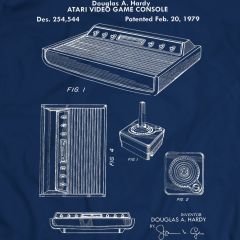 Atari Spel Patent Ritning T-Shirt