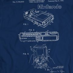 Nintendo Game Boy 1993 Patent T-Shirt