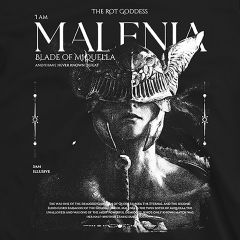 Malenia Elden Ring Mörk Fantasy T-Shirt