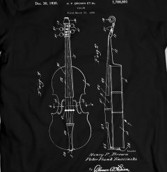 Brown Fiol 1930 Musikinstrument T-Shirt