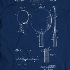 Bordtennis Racket Perryman 1935 T-Shirt